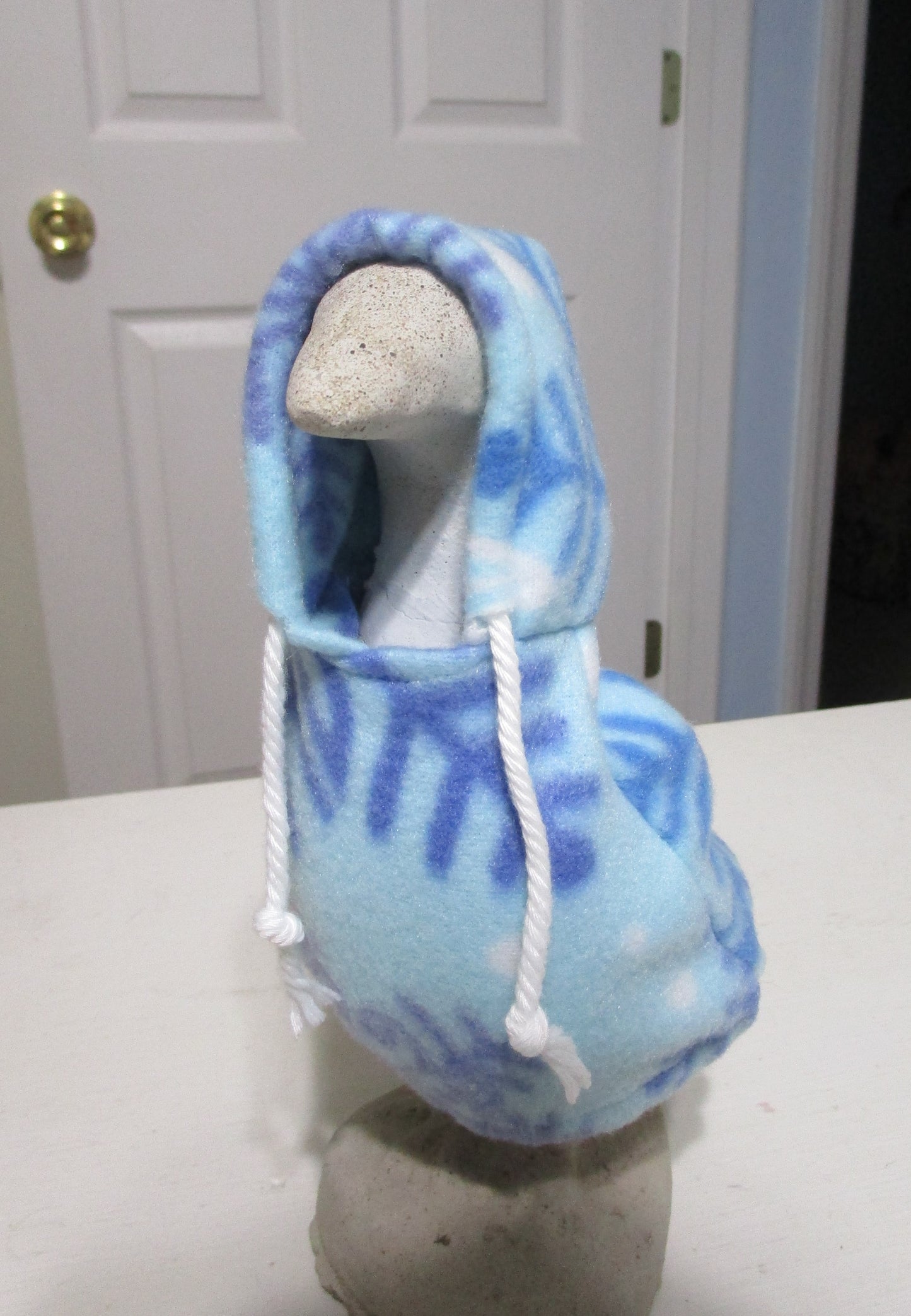 Baby light blue snowflake fleece hoodie