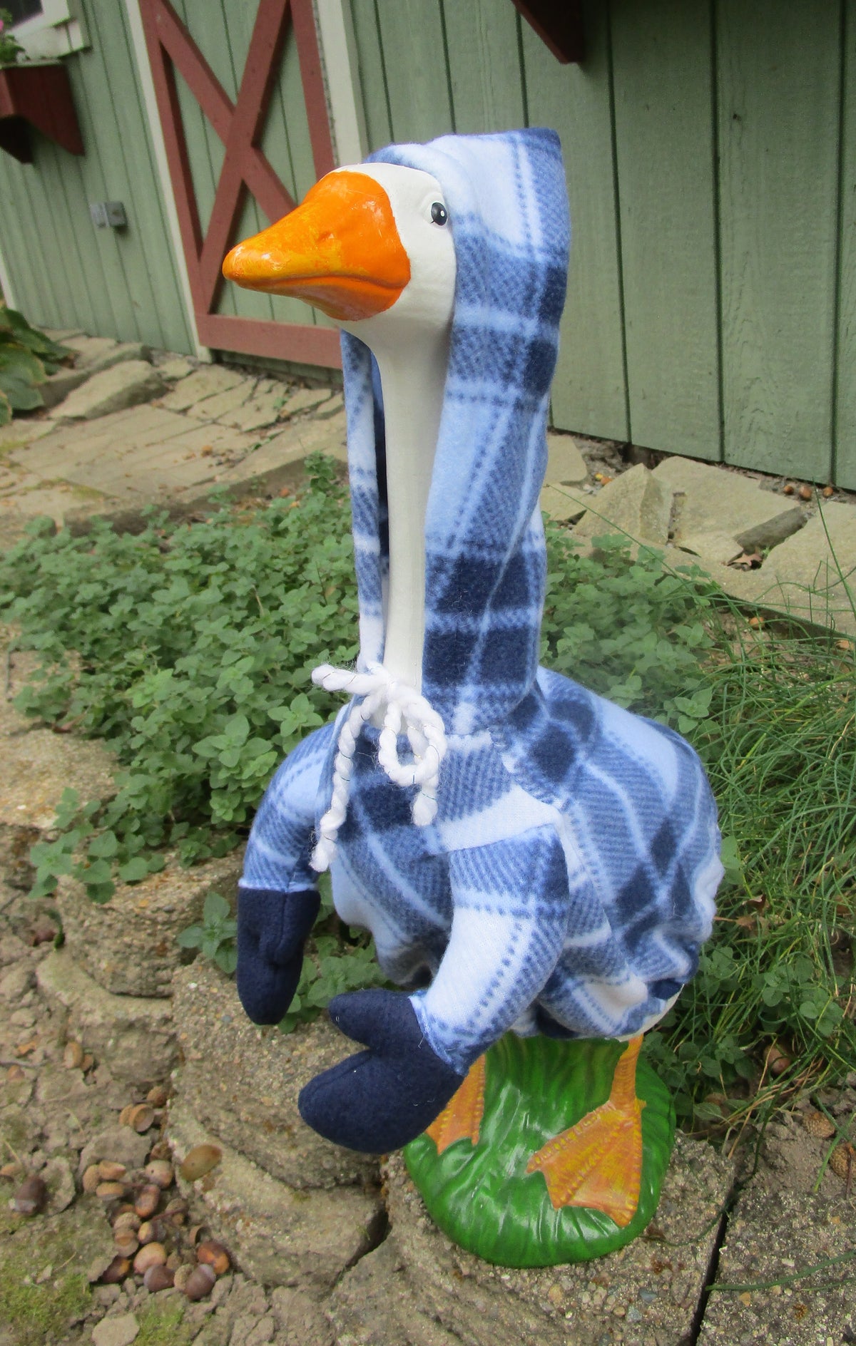 Blue Plaid Hoodie for the Walmart sized geese