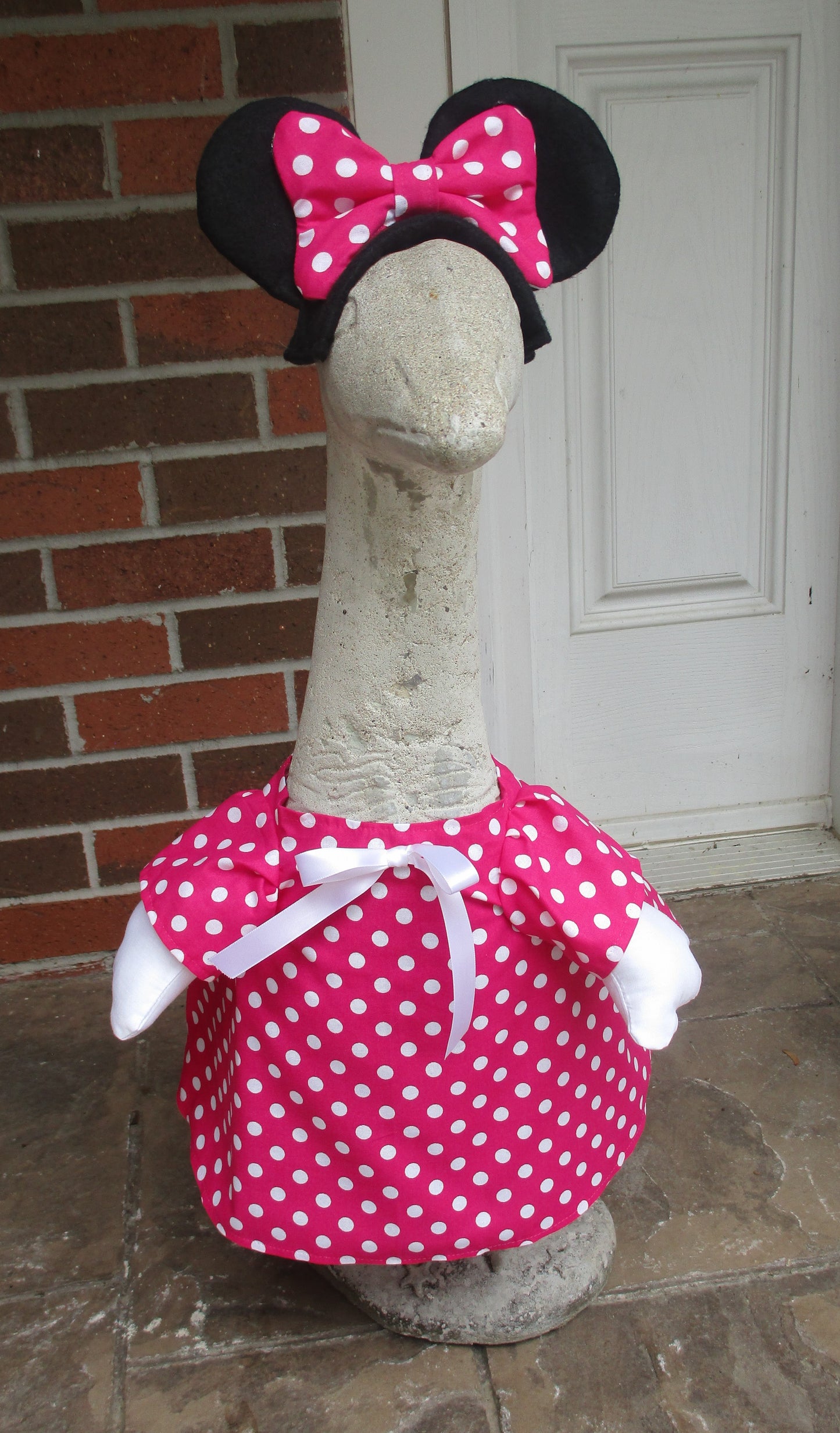 Pink dress with mouse ears