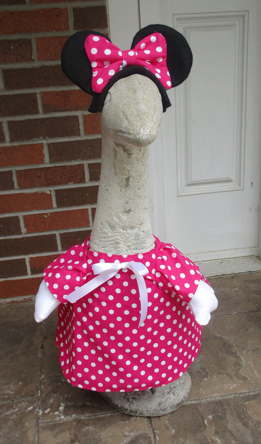 Pink dress with mouse ears