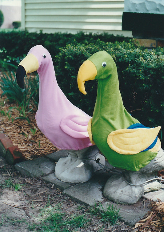 PD97 Pink Flamingo & Parrot