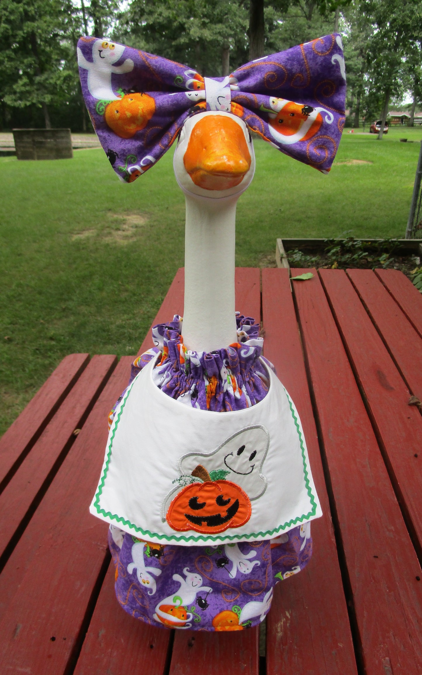 Halloween pumpkin and ghost for Walmart goose
